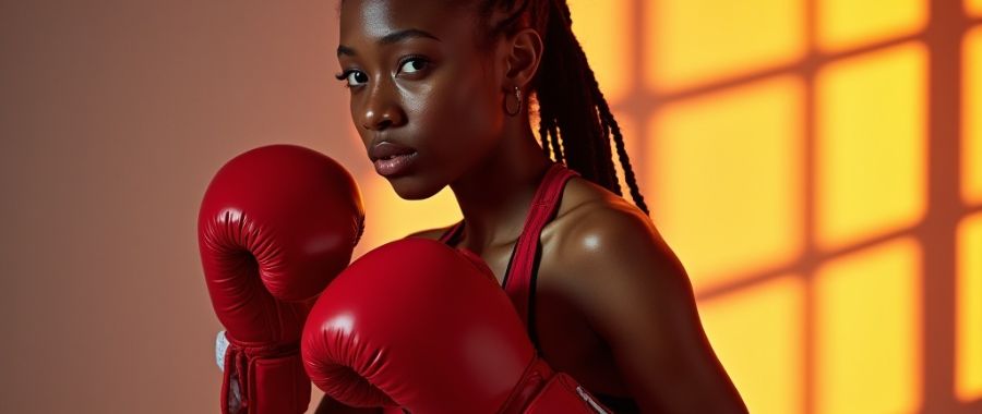 AI生成画像＿ボクシングポーズ